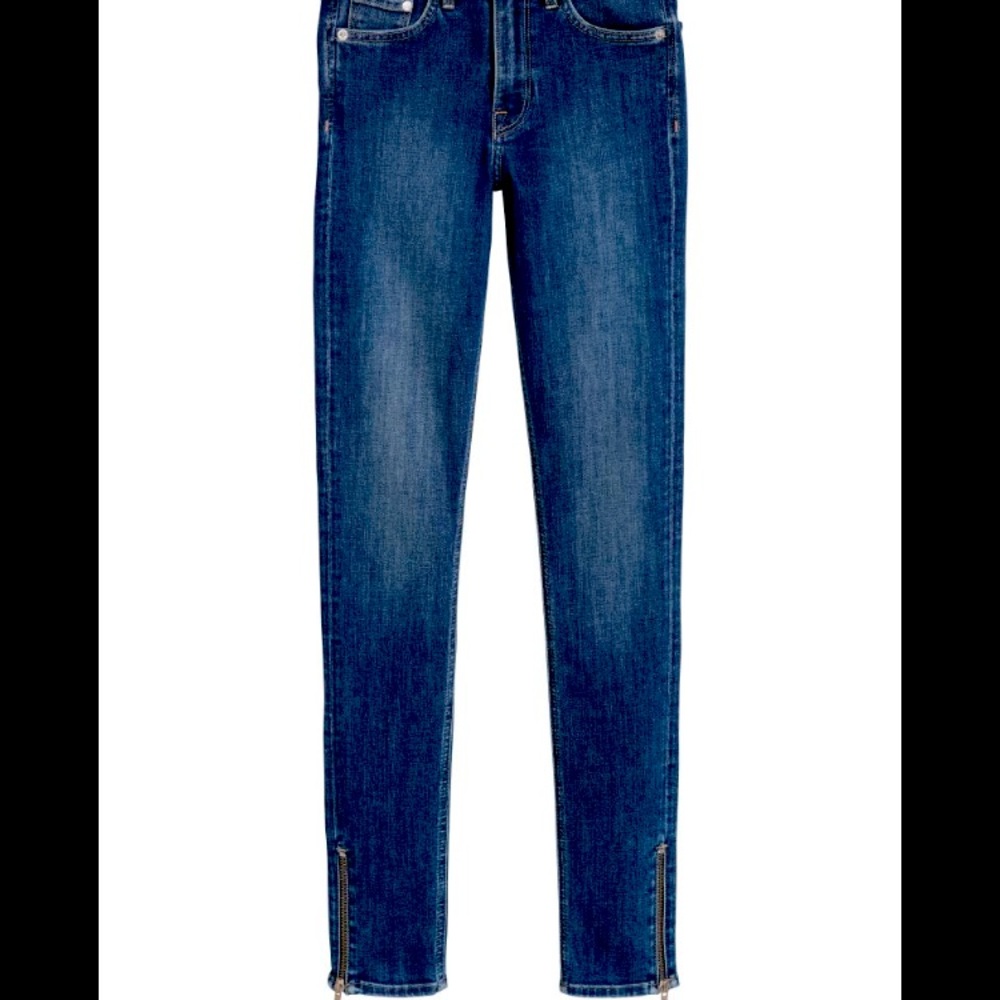 H&M Skinny Zip Ankle Low Waist Stretch Jeans NWT